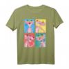 Pink Panther Colorful Portrait Panels T-Shirt - Lizenziertes, buntes Cartoon-Design für Fans