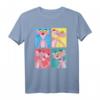 Pink Panther Colorful Portrait Panels T-Shirt - Lizenziertes, buntes Cartoon-Design für Fans