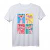 Pink Panther Colorful Portrait Panels T-Shirt - Lizenziertes, buntes Cartoon-Design für Fans
