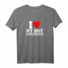 I Love My Girlfriend So Please Stay Away From Me Lustiges BF T-Shirt – Perfekt für Valentinstag & Partnergeschenke
