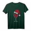 Lustiges Wein T-Shirt mit Weihnachtsmütze – Perfektes Geschenk für Weinliebhaber zu Weihnachten, Nikolaus & Festen