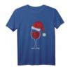 Lustiges Wein T-Shirt mit Weihnachtsmütze – Perfektes Geschenk für Weinliebhaber zu Weihnachten, Nikolaus & Festen