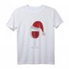 Lustiges Wein T-Shirt mit Weihnachtsmütze – Perfektes Geschenk für Weinliebhaber zu Weihnachten, Nikolaus & Festen