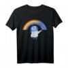 HapDuck Inside Out Sadness Rainbow Graphic T-Shirt - Künstlerisches Cartoon Design, Officially Licensed