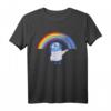 HapDuck Inside Out Sadness Rainbow Graphic T-Shirt - Künstlerisches Cartoon Design, Officially Licensed