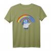 HapDuck Inside Out Sadness Rainbow Graphic T-Shirt - Künstlerisches Cartoon Design, Officially Licensed