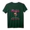 Mädels Egal Was Passiert Pegel Halten - Damen JGA Flamingo T-Shirt für Mädelsabend, Mädelstrip & Party-Gruppenoutfit