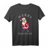 HapDuck Donald Duck als Santa Weihnachts T-Shirt - Lustiges Disney Holiday Shirt für Kinder und Erwachsene