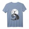 HapDuck The Nightmare Before Christmas Jack and Sally T-Shirt - Offiziell Lizenziertes Halloween- und Tim Burton-Merchandise