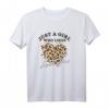 Nur Ein Mädchen, Das Leopardenmuster Mag - Trendiges T-Shirt für Frauen und Mädchen, Leopard Print Design mit Herz