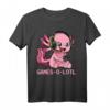 Gamesolotl Axolotl als Gamer mit Headset - Süßes Anime Kawaii T-Shirt für Zocker und Tierliebhaber
