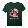 Gamesolotl Axolotl als Gamer mit Headset - Süßes Anime Kawaii T-Shirt für Zocker und Tierliebhaber
