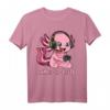 Gamesolotl Axolotl als Gamer mit Headset - Süßes Anime Kawaii T-Shirt für Zocker und Tierliebhaber