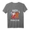 Lustiges Ouzo Weihnachts-Langarmshirt für Griechenland Fans – Fröhliche Weihnachten mit griechischem Humor