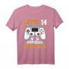 Level 14 Unlocked Official Teenager Gamer T-Shirt – Lustiges Geburtstagsshirt für 14-Jährige, Gamer, Retro & Vintage Design
