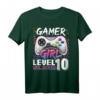 Gamer Girl Level 10 Freigeschaltetes Videospiel Geburtstags T-Shirt für Mädchen – Perfekt für 10. Geburtstag & Gaming Partys
