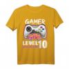 Gamer Girl Level 10 Freigeschaltetes Videospiel Geburtstags T-Shirt für Mädchen – Perfekt für 10. Geburtstag & Gaming Partys