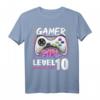 Gamer Girl Level 10 Freigeschaltetes Videospiel Geburtstags T-Shirt für Mädchen – Perfekt für 10. Geburtstag & Gaming Partys