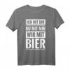 Wir mit Bier Party Spruch T-Shirt – Lustiges Geschenk für Bierliebhaber, Geburtstagsfeier, Junggesellenabschied & Alkohol Motto Party