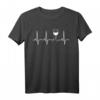 Lustiges Wine Heartbeat T-Shirt für Weinliebhaber – Stilvolles Weinprobe- und Party-Shirt mit EKG-Weinglas-Design für Männer, Frauen, Mama, Papa, Oma & Opa