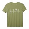 Lustiges Wine Heartbeat T-Shirt für Weinliebhaber – Stilvolles Weinprobe- und Party-Shirt mit EKG-Weinglas-Design für Männer, Frauen, Mama, Papa, Oma & Opa