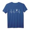Lustiges Wine Heartbeat T-Shirt für Weinliebhaber – Stilvolles Weinprobe- und Party-Shirt mit EKG-Weinglas-Design für Männer, Frauen, Mama, Papa, Oma & Opa